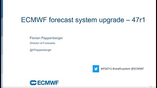 ECMWF IFS Cycle 47r1 webinar Verification new parameters and products  27 May 2020 [upl. by Hnil]