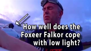 Low Light Test Foxeer Falkor  Winter Evening Fixed Wing FPV [upl. by Gimpel]