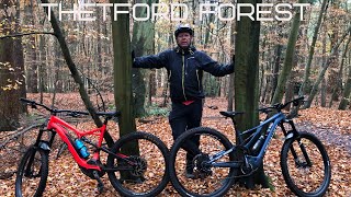 FIRST RIDEOUT ON THE 2020 SPECIALIZED LEVO TURBO 2018 LEVO COMP Hitting the Thetford forest trails [upl. by Asilanom856]