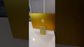 Yellow Apple iMac Unboxing  ASMR shorts [upl. by Irek181]