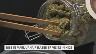 Coming in psychotic  Hospital seeing rise in marijuanarelated emergency visits in children [upl. by Murrell]