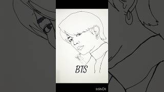 BTS member drawing guess the name and commentshort BTS BTS drawing [upl. by Beshore999]