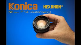 Konica Hexanon 50mm F1 4  Vintage Lens test [upl. by Cob]