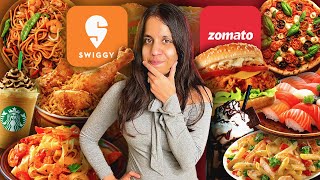 BEST RATED Food Challenge 😱😱  Zomato VS Swiggy  sosaute [upl. by Allebasi]