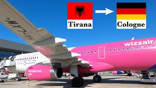 Wizz Air  Tirana 🇦🇱  Cologne 🇩🇪 Smoothest Landing Ever [upl. by Agn]