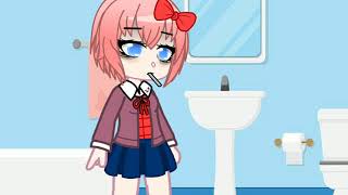 Toothbrush MemeSayori AngstDDLCBLOOD WARNING [upl. by Wilmer311]