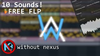 Alan Walker Sounds  10 Free DirectWave Sounds  No External Plugins  FREE FLP [upl. by Mudenihc864]