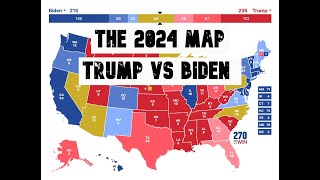 My 2024 Electoral College Map With Tossups [upl. by Ejrog]