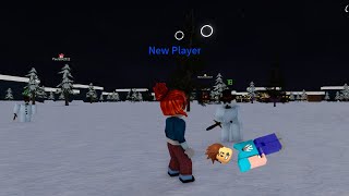 Will the Deadly Snowman IN ROBLOX get me [upl. by Ehcor]