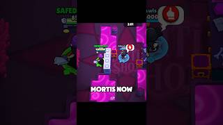 MORTIS now Vs MORTIS then 🥶☠️ brawlstars brawl shorts trending viral fyp [upl. by Iruyas]