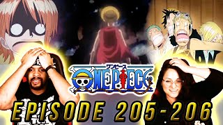 More Damage to the ship One Piece Reaction Episode 205 206  Op Reaction [upl. by Ygiaf116]