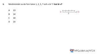 Högskoleprovet XYZ uppgift 1 från höstens högskoleprov 2024 provpass 4 kvantitativ del [upl. by Audrie755]