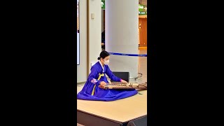 Korean Traditional Music gayageum Performance at Incheon International Airport shorts [upl. by Alarice]