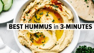 HOW TO MAKE HUMMUS  healthy amp easy hummus recipe [upl. by Tebasile]