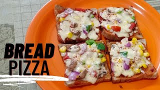 Bread Pizza Recipe l ब्रेड पिज्जा l Quick and Easy Bread Pizza On Tawa l riddhiskitchen22 [upl. by Martina]