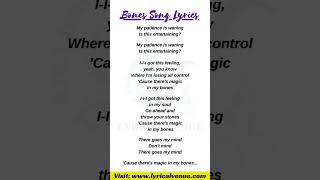 💥 Bones Song Lyrics  Imagine Dragons  Lyrical Venue 🎷 shorts viral lyrics [upl. by Santoro476]