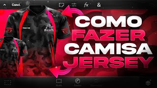 COMO FAZER CAMISA JERSEY PELO CELULAR ANDROID PS TOUCH TUTORIAL [upl. by Maddalena]