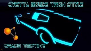 BeamNG Drive Civetta Bolide Tron Style Mod Crash Testing 55  Insanegaz [upl. by Stavros349]