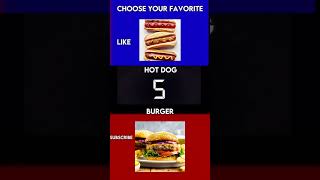 Burger vs hot dog global hotdog burger viralshorts shorts youtubeshorts [upl. by Eicyaj]