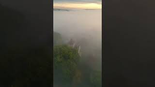 Sunrise above the fog at Castle Jegenstorf  360° Done Magic in 4K switzerland djimini3pro fog [upl. by Nitsugua402]