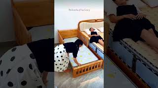 Miraculous Wooden Bed  Ultimate Space Saver 🚀 foldingbed smartbed [upl. by Ybreh]