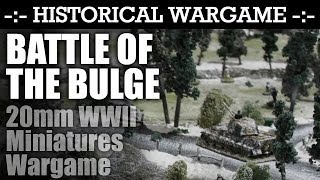 Battle of the Bulge WW2 20mm Miniatures Wargame by SSWG  HD Video [upl. by Rosemonde]