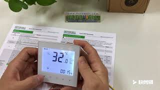 Hotowell Wifi Thermostat manualThe easy Touch Screen operation [upl. by O'Grady]