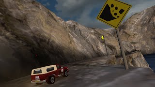 RVGL Cliff Mountain Trail by javildesign 16 cars 2 laps Car Maroon Macho [upl. by Ediva]