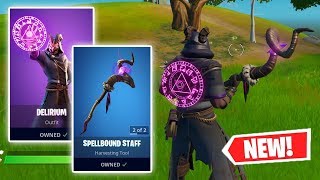 NEW DELIRIUM Skin  SPELLBOUND STAFF Gameplay in Fortnite [upl. by Einafets]