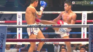 Muay Thai  Muangthai vs Yodpanomrung เมืองไทย vs ยอดพนมรุ้ง Lumpini Stadium Bangkok 91216 [upl. by Llesram]