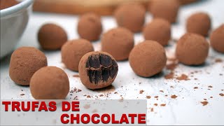 Deliciosas TRUFAS DE CHOCOLATE⎮sólo 4 ingredientes Receta Vegana [upl. by Neelie]