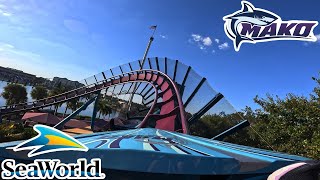 Mako 4K POV  SeaWorld Orlando [upl. by Hassadah]