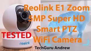 Reolink E1 Zoom 5MP Smart PTZ WiFi Indoor Camera [upl. by Desberg]