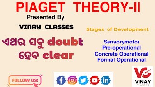 PIAGETS COGNITIVE DEVELOPMENT PARTII ll PEDAGOGY ll PSYCHOLOGY ll TEACHING EXAM [upl. by Ane]