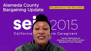 Alameda County IHSS Bargaining Update 1 [upl. by Herra]