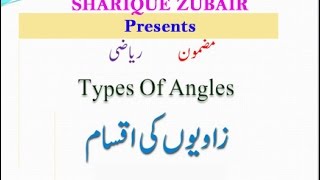 Types of Angles In Urdu By Sharique Zubair [upl. by Nelloc]