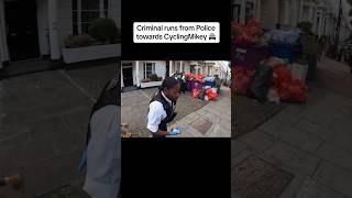 CyclingMikey trips up man running from Police [upl. by Idelle734]