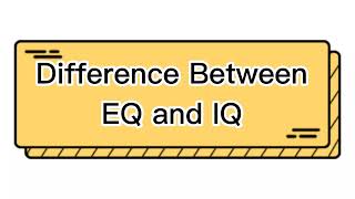 Difference Between EQ and IQ Explanation in Hindi with Tabular format [upl. by Manas]