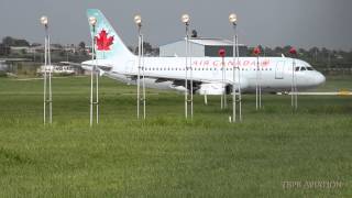 Westjet Arrival amp Air Canada Departure from Barbados [upl. by Aisetal]