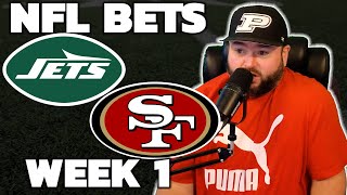 Jets vs 49ers Week 1 Bets  NFL Picks Monday Night Football With Kyle Kirms [upl. by Ahsinar]