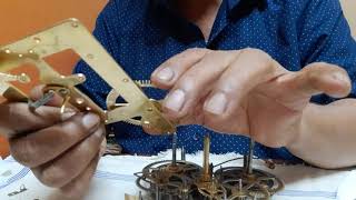 Assembling of Seikosha 8 days winding clock [upl. by Ferguson539]