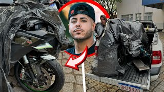 ACONTECEU UM ACIDENTE GRAVE COM A MOTO H2 DO RENATO GARCIA 😔 [upl. by Eittod]