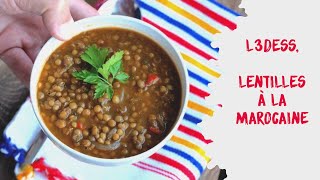 L3dess lentilles à la marocaine recette FACILE et TROP BONNE [upl. by Natiha]