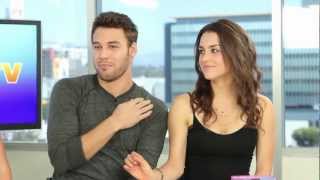 Ryan Guzman amp Kathryn McCormick Step Up Revolution DVD Release Interview [upl. by Llerahc]