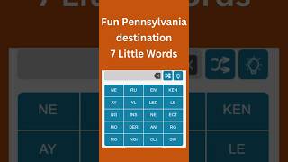 Fun Pennsylvania destination 7 Little Words puzzles [upl. by Paine]