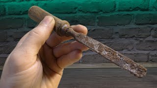 Rusty Old Chisel Restoration Restoration of Hand Tools TimeReseT [upl. by Attalanta986]