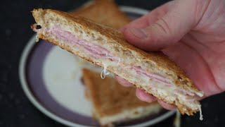 Croque Monsieur recette facile et rapide sans four ni appareil [upl. by Rico781]