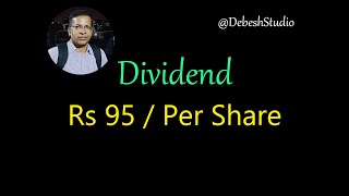 Dividend Rs 95 per share highdividendpayingstocks stockmarket dividend trading stocksplit [upl. by Mcclelland287]