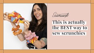 The EASIEST Scrunchie Tutorial Ever No Pattern Needed [upl. by Aikyn]