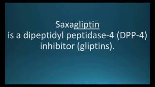 How to pronounce saxagliptin Onglyza Memorizing Pharmacology Flashcard [upl. by Engamrahc608]